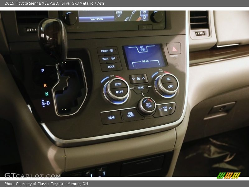 Silver Sky Metallic / Ash 2015 Toyota Sienna XLE AWD