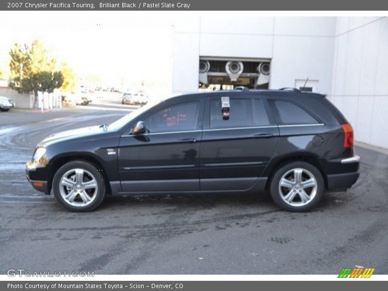 Brilliant Black / Pastel Slate Gray 2007 Chrysler Pacifica Touring