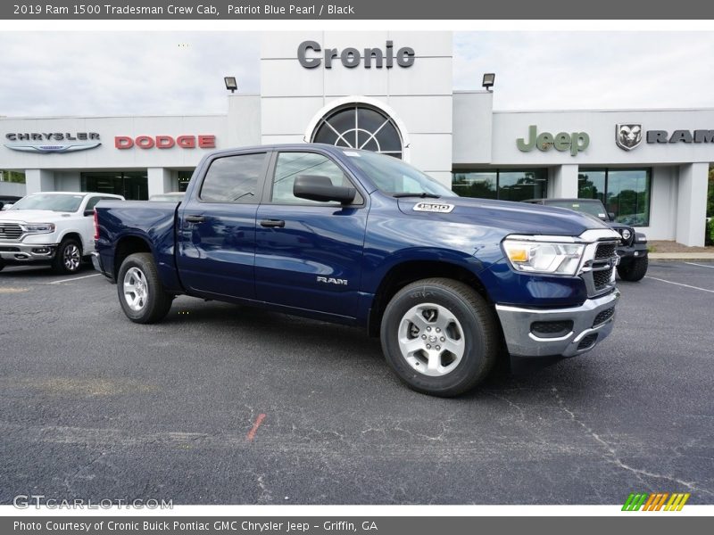 Patriot Blue Pearl / Black 2019 Ram 1500 Tradesman Crew Cab