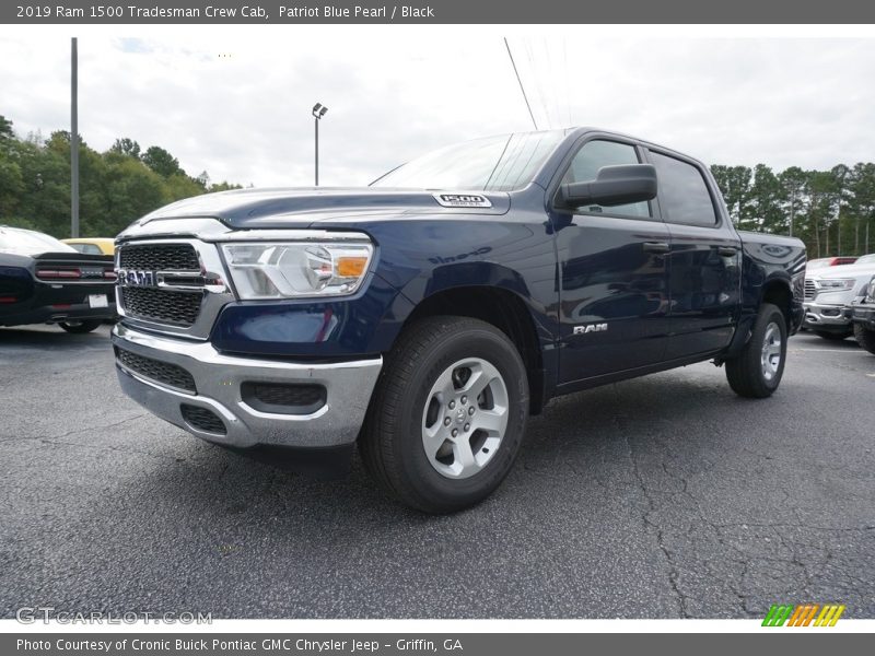 Patriot Blue Pearl / Black 2019 Ram 1500 Tradesman Crew Cab