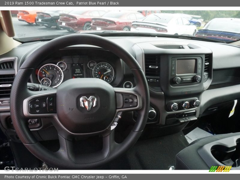 Patriot Blue Pearl / Black 2019 Ram 1500 Tradesman Crew Cab