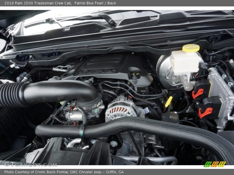 Patriot Blue Pearl / Black 2019 Ram 1500 Tradesman Crew Cab