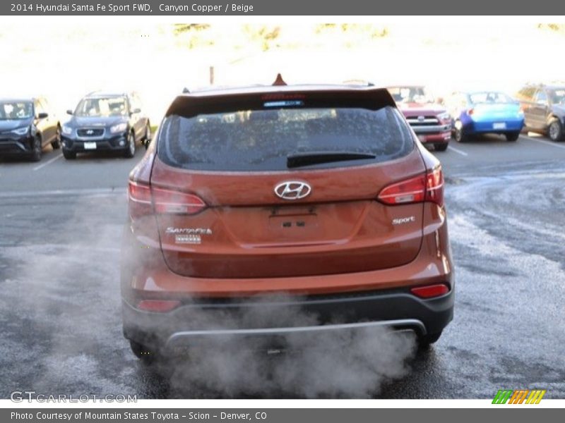 Canyon Copper / Beige 2014 Hyundai Santa Fe Sport FWD