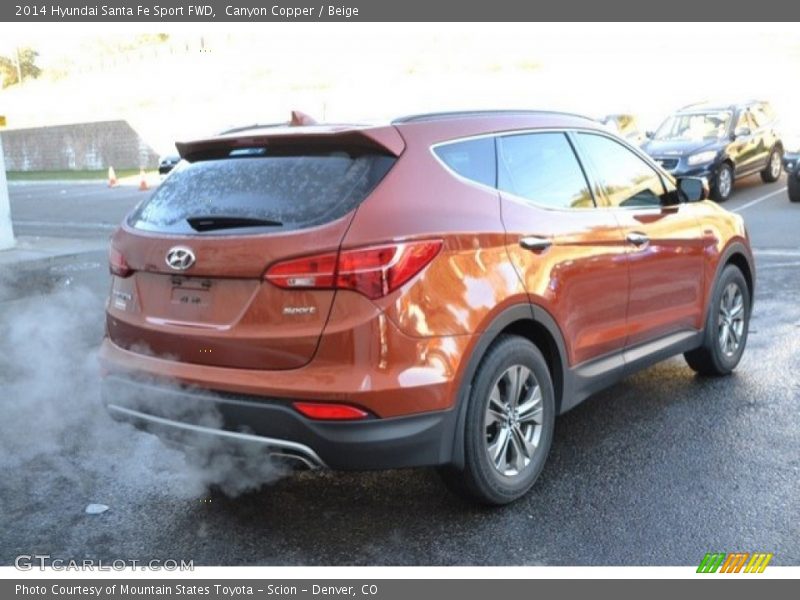 Canyon Copper / Beige 2014 Hyundai Santa Fe Sport FWD