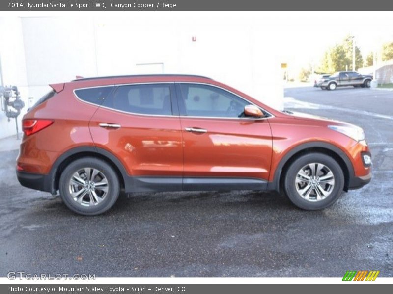 Canyon Copper / Beige 2014 Hyundai Santa Fe Sport FWD