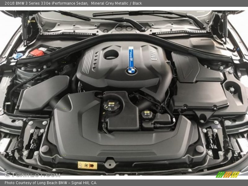 Mineral Grey Metallic / Black 2018 BMW 3 Series 330e iPerformance Sedan
