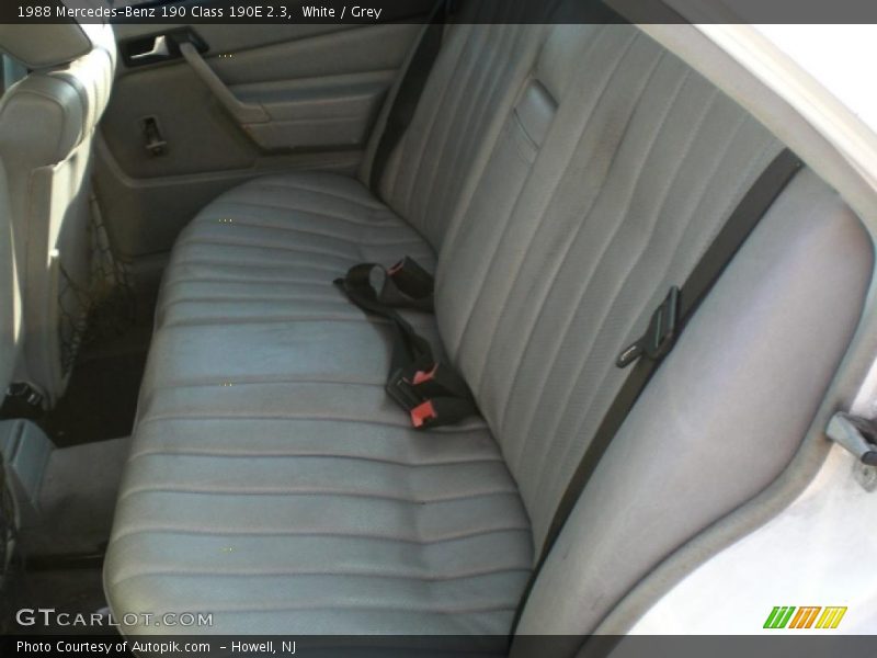 White / Grey 1988 Mercedes-Benz 190 Class 190E 2.3