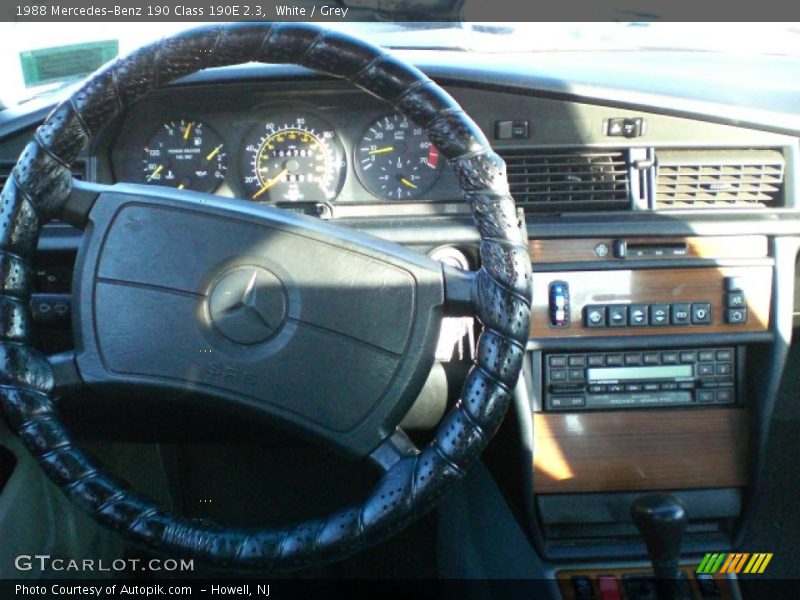White / Grey 1988 Mercedes-Benz 190 Class 190E 2.3