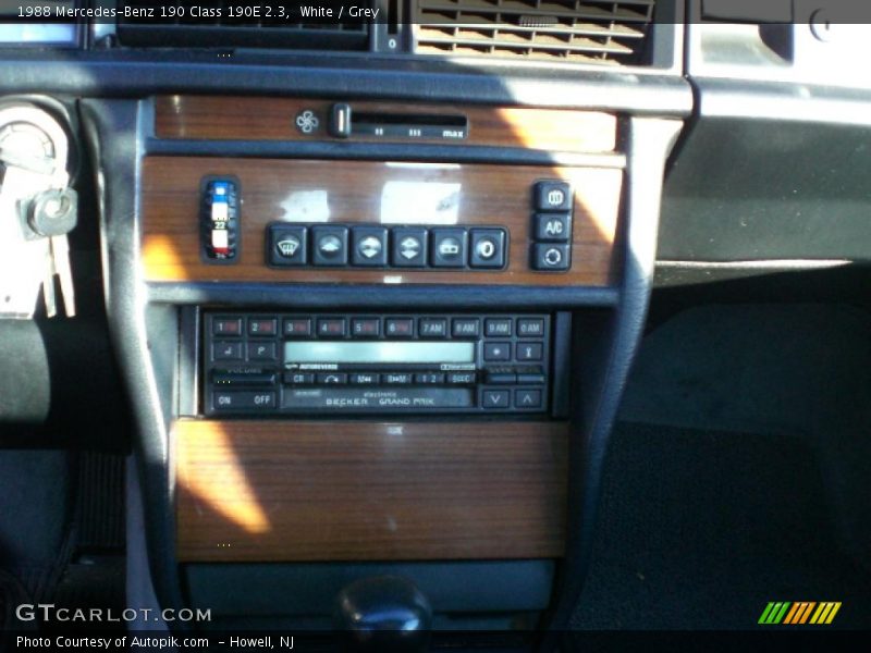 White / Grey 1988 Mercedes-Benz 190 Class 190E 2.3