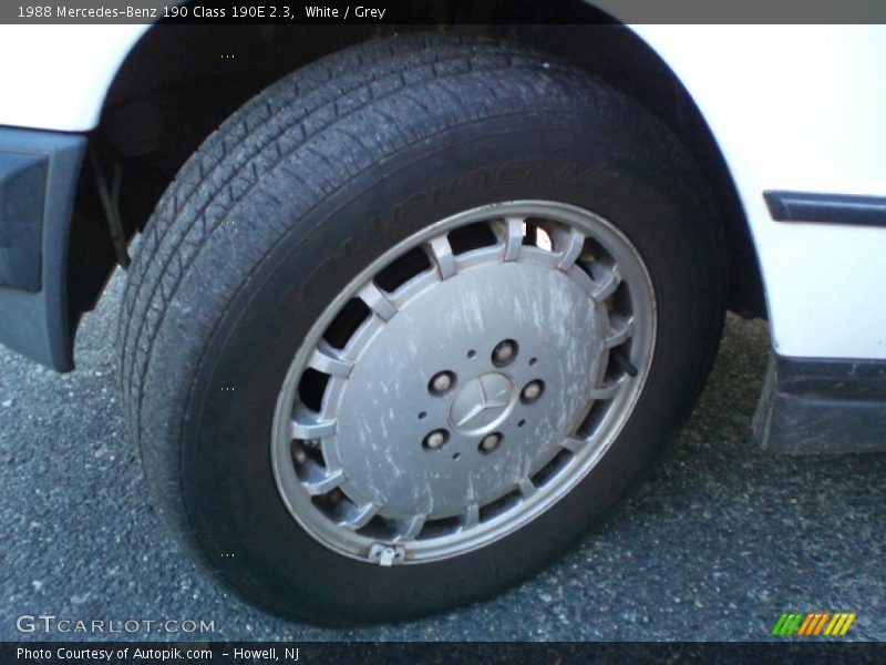 White / Grey 1988 Mercedes-Benz 190 Class 190E 2.3