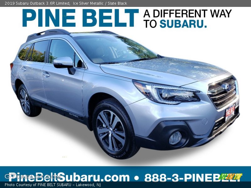 Ice Silver Metallic / Slate Black 2019 Subaru Outback 3.6R Limited