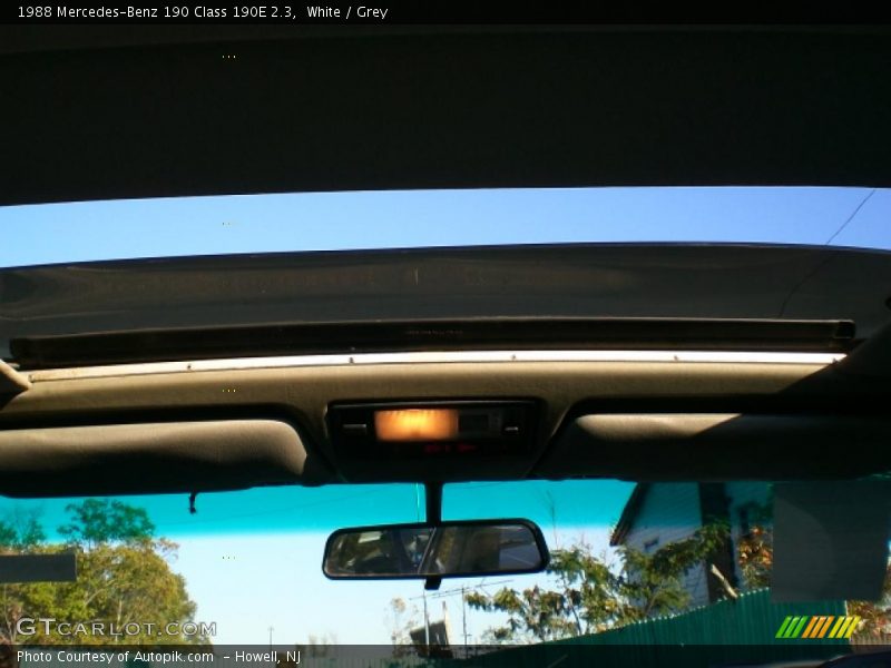 White / Grey 1988 Mercedes-Benz 190 Class 190E 2.3