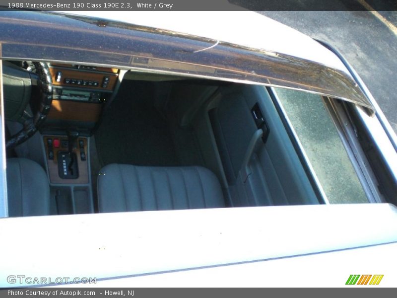 White / Grey 1988 Mercedes-Benz 190 Class 190E 2.3