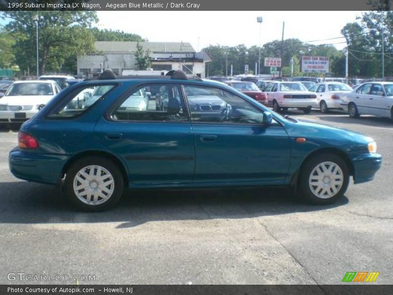 Aegean Blue Metallic / Dark Gray 1996 Subaru Impreza LX Wagon
