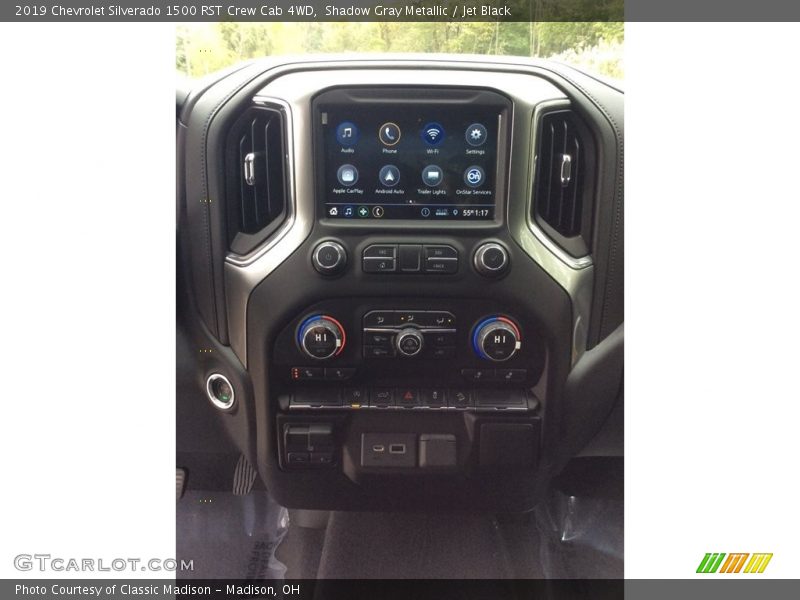 Shadow Gray Metallic / Jet Black 2019 Chevrolet Silverado 1500 RST Crew Cab 4WD
