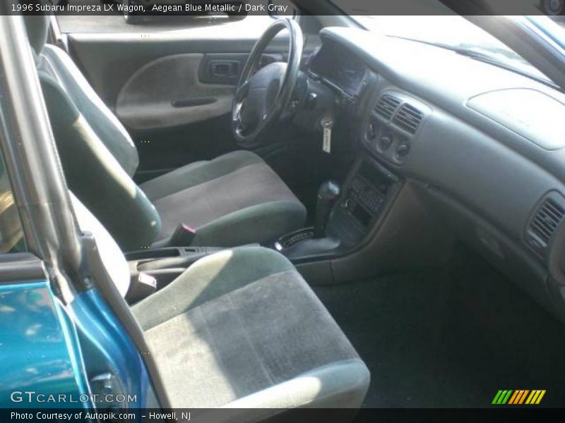 Aegean Blue Metallic / Dark Gray 1996 Subaru Impreza LX Wagon