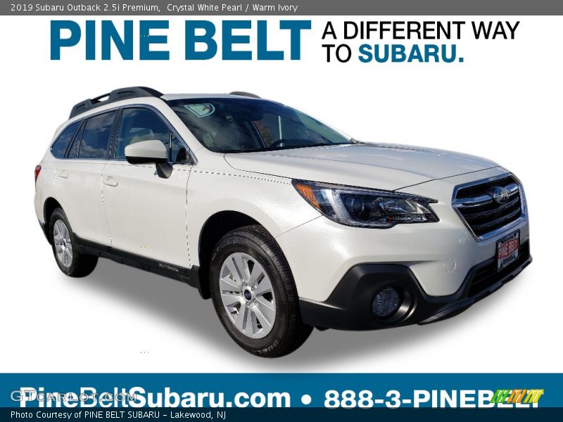 Crystal White Pearl / Warm Ivory 2019 Subaru Outback 2.5i Premium