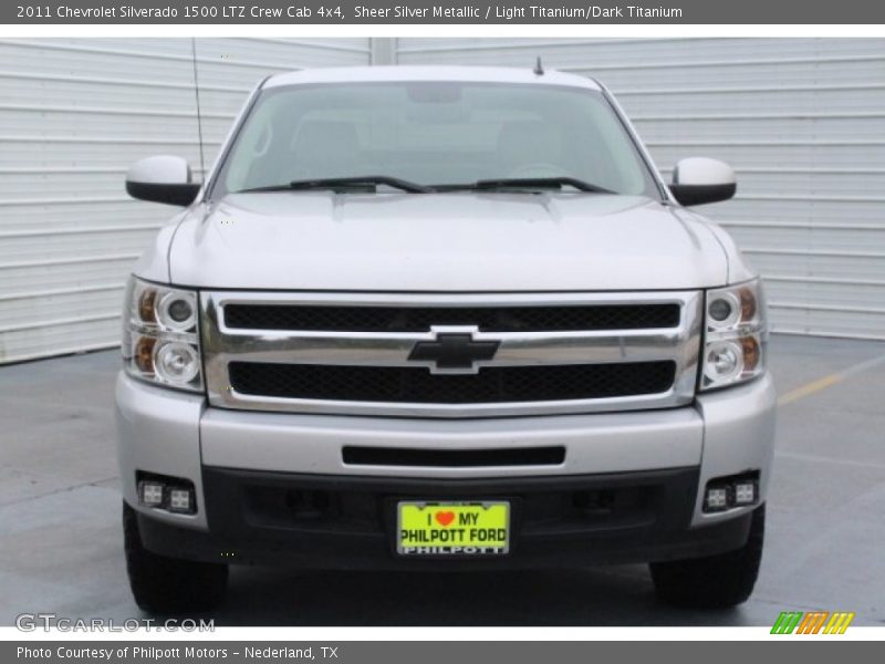 Sheer Silver Metallic / Light Titanium/Dark Titanium 2011 Chevrolet Silverado 1500 LTZ Crew Cab 4x4