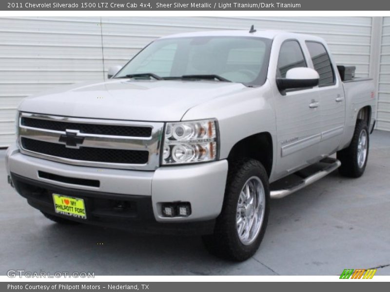 Sheer Silver Metallic / Light Titanium/Dark Titanium 2011 Chevrolet Silverado 1500 LTZ Crew Cab 4x4