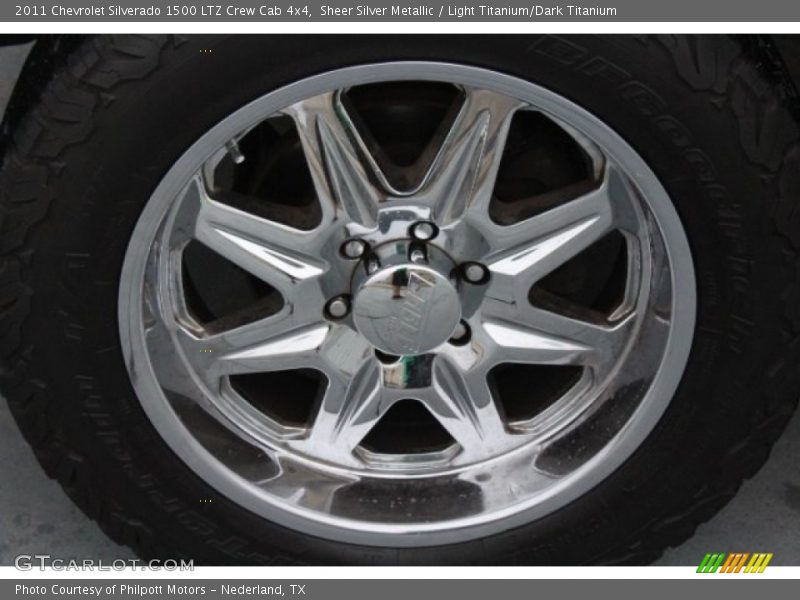Sheer Silver Metallic / Light Titanium/Dark Titanium 2011 Chevrolet Silverado 1500 LTZ Crew Cab 4x4