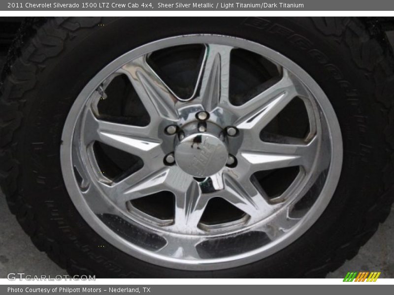 Sheer Silver Metallic / Light Titanium/Dark Titanium 2011 Chevrolet Silverado 1500 LTZ Crew Cab 4x4