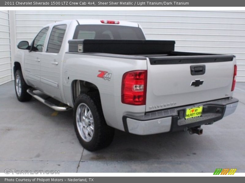 Sheer Silver Metallic / Light Titanium/Dark Titanium 2011 Chevrolet Silverado 1500 LTZ Crew Cab 4x4