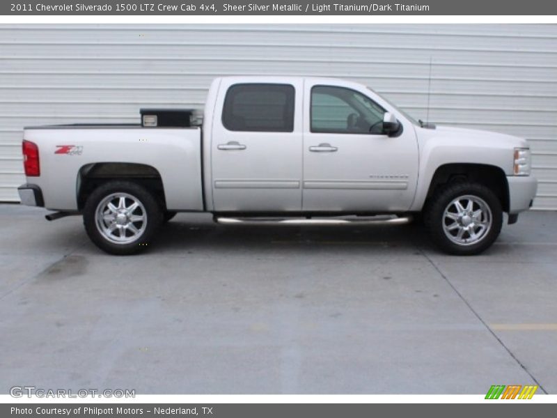 Sheer Silver Metallic / Light Titanium/Dark Titanium 2011 Chevrolet Silverado 1500 LTZ Crew Cab 4x4