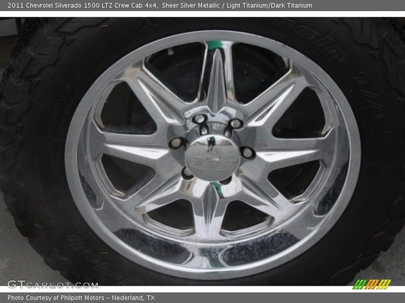 Sheer Silver Metallic / Light Titanium/Dark Titanium 2011 Chevrolet Silverado 1500 LTZ Crew Cab 4x4