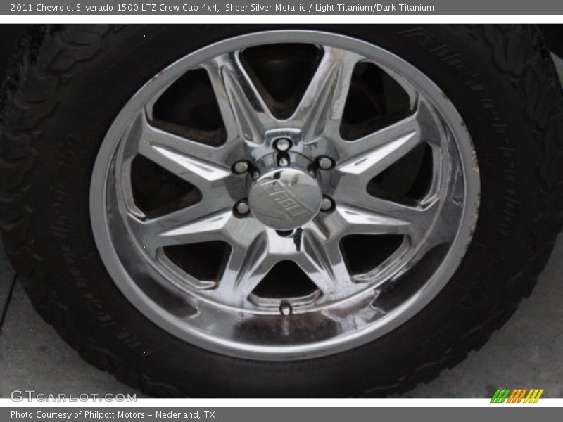 Sheer Silver Metallic / Light Titanium/Dark Titanium 2011 Chevrolet Silverado 1500 LTZ Crew Cab 4x4
