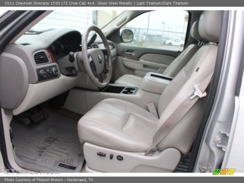 Sheer Silver Metallic / Light Titanium/Dark Titanium 2011 Chevrolet Silverado 1500 LTZ Crew Cab 4x4