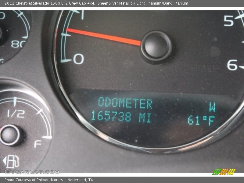 Sheer Silver Metallic / Light Titanium/Dark Titanium 2011 Chevrolet Silverado 1500 LTZ Crew Cab 4x4