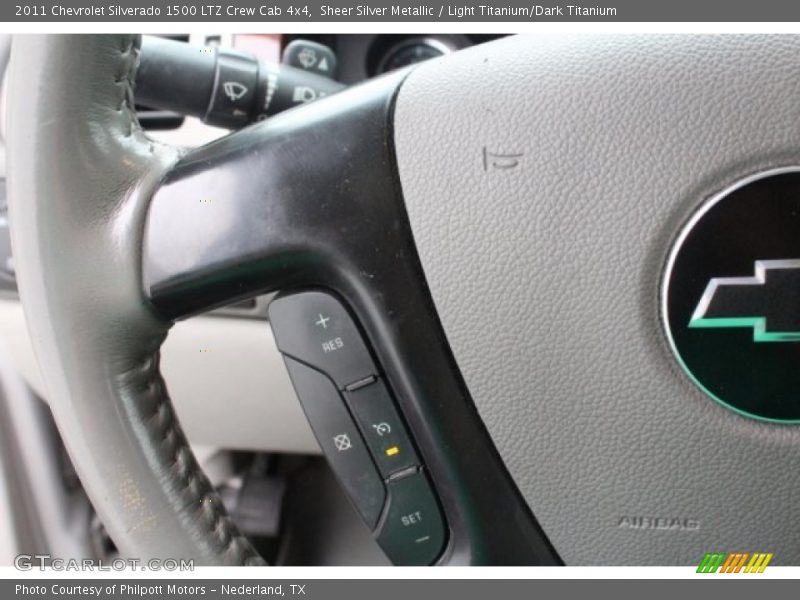 Sheer Silver Metallic / Light Titanium/Dark Titanium 2011 Chevrolet Silverado 1500 LTZ Crew Cab 4x4