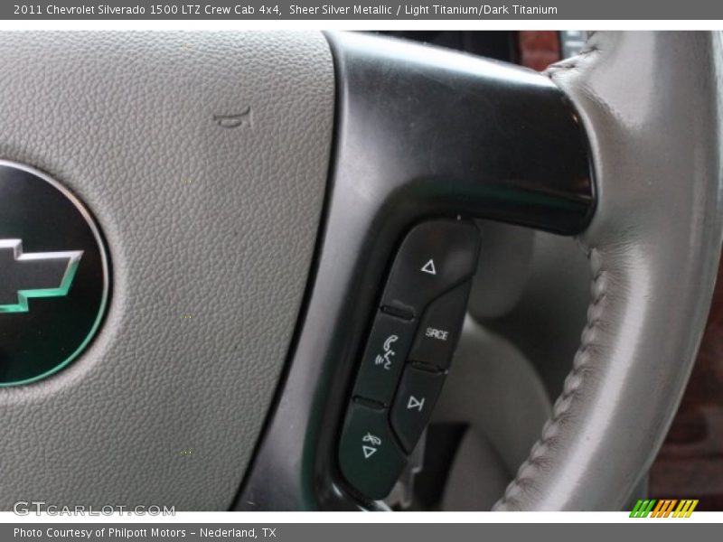 Sheer Silver Metallic / Light Titanium/Dark Titanium 2011 Chevrolet Silverado 1500 LTZ Crew Cab 4x4