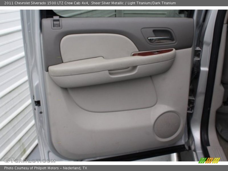 Sheer Silver Metallic / Light Titanium/Dark Titanium 2011 Chevrolet Silverado 1500 LTZ Crew Cab 4x4