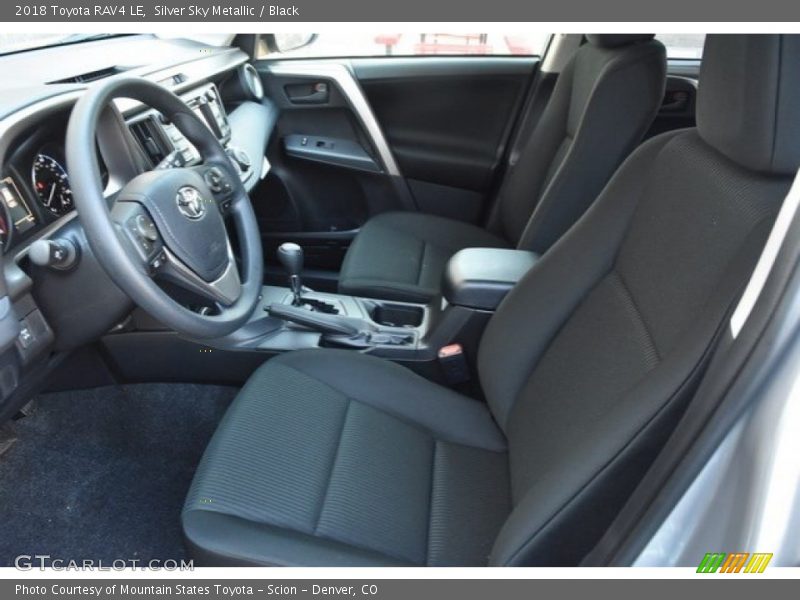 Silver Sky Metallic / Black 2018 Toyota RAV4 LE