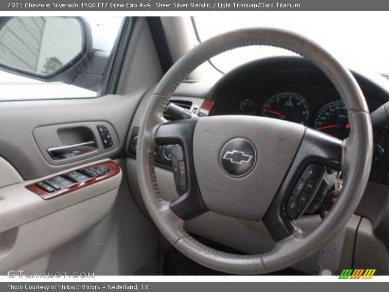 Sheer Silver Metallic / Light Titanium/Dark Titanium 2011 Chevrolet Silverado 1500 LTZ Crew Cab 4x4