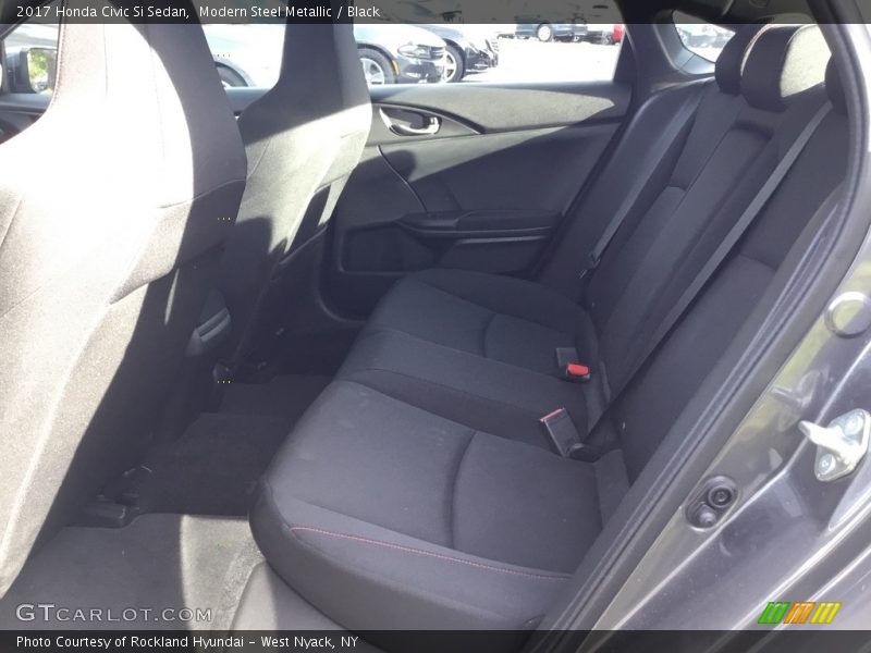 Modern Steel Metallic / Black 2017 Honda Civic Si Sedan
