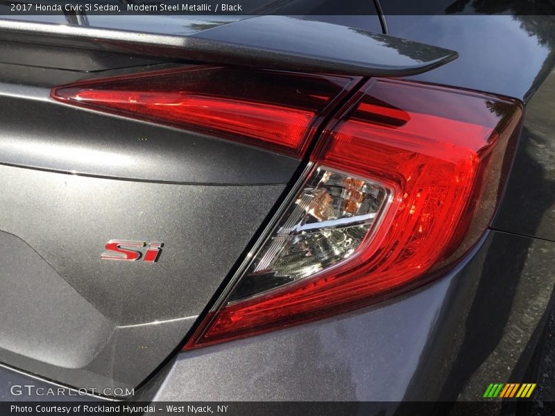 Modern Steel Metallic / Black 2017 Honda Civic Si Sedan