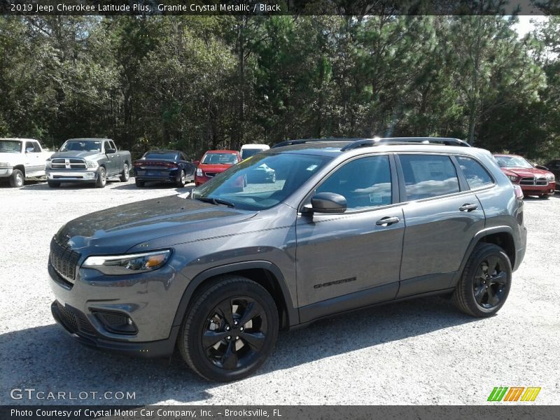 Granite Crystal Metallic / Black 2019 Jeep Cherokee Latitude Plus