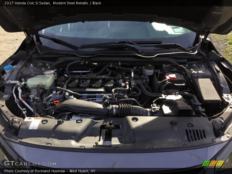 Modern Steel Metallic / Black 2017 Honda Civic Si Sedan
