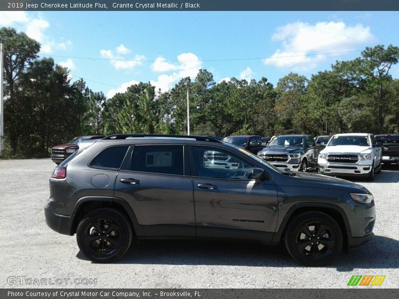 Granite Crystal Metallic / Black 2019 Jeep Cherokee Latitude Plus