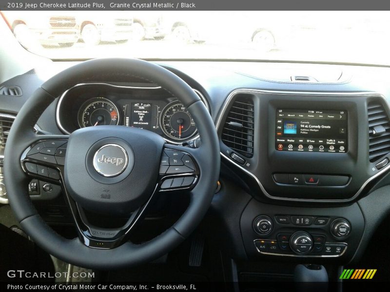 Granite Crystal Metallic / Black 2019 Jeep Cherokee Latitude Plus