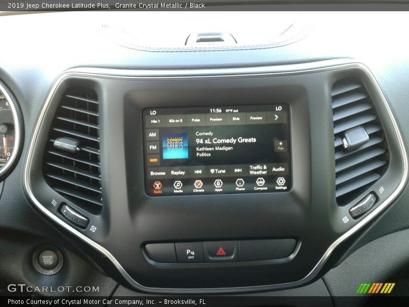 Granite Crystal Metallic / Black 2019 Jeep Cherokee Latitude Plus