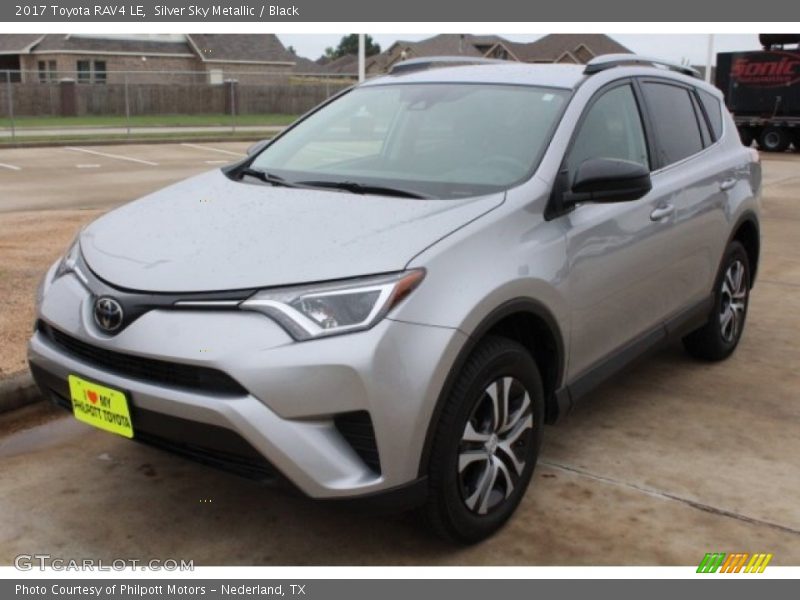 Silver Sky Metallic / Black 2017 Toyota RAV4 LE