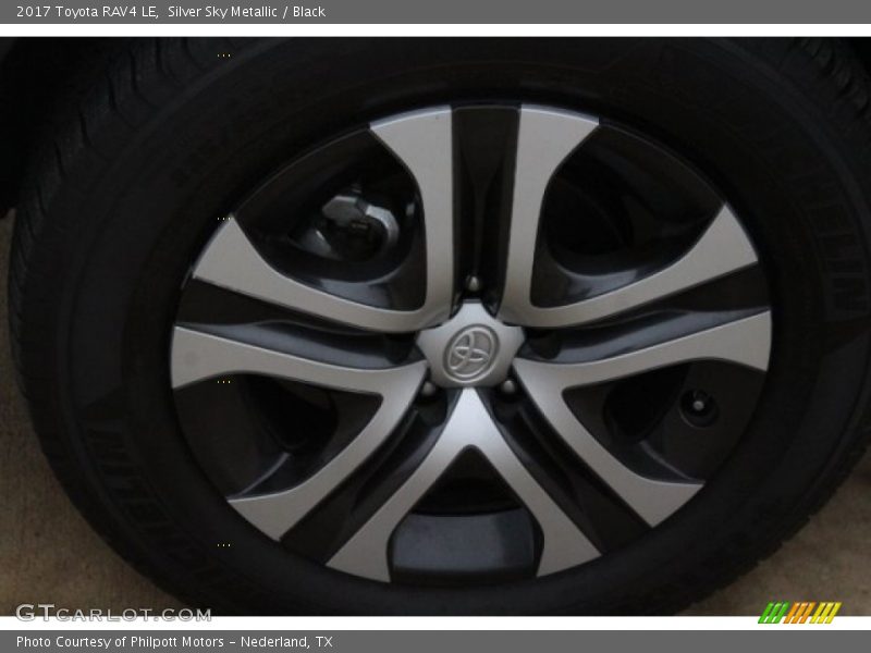 Silver Sky Metallic / Black 2017 Toyota RAV4 LE