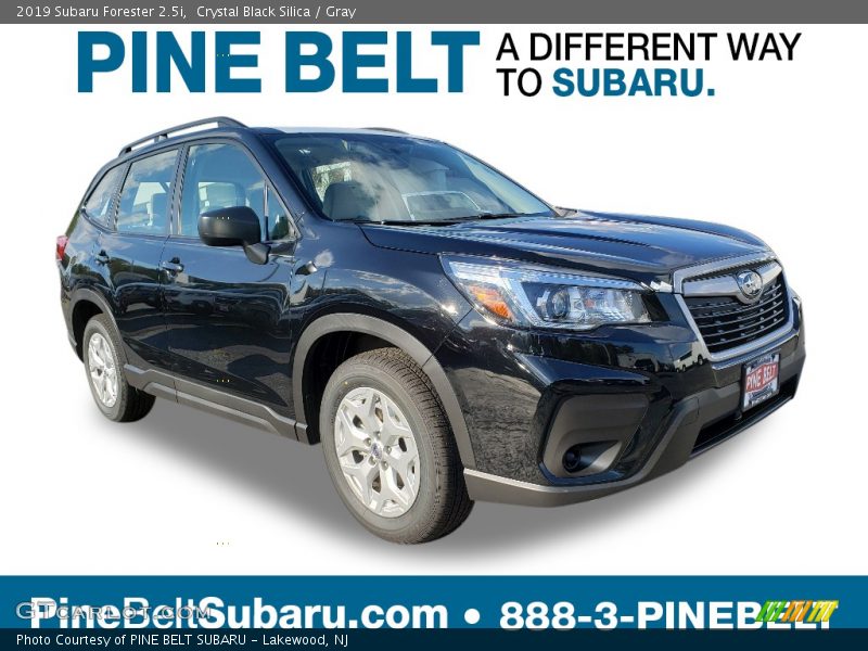 Crystal Black Silica / Gray 2019 Subaru Forester 2.5i