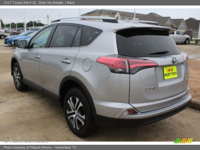 Silver Sky Metallic / Black 2017 Toyota RAV4 LE