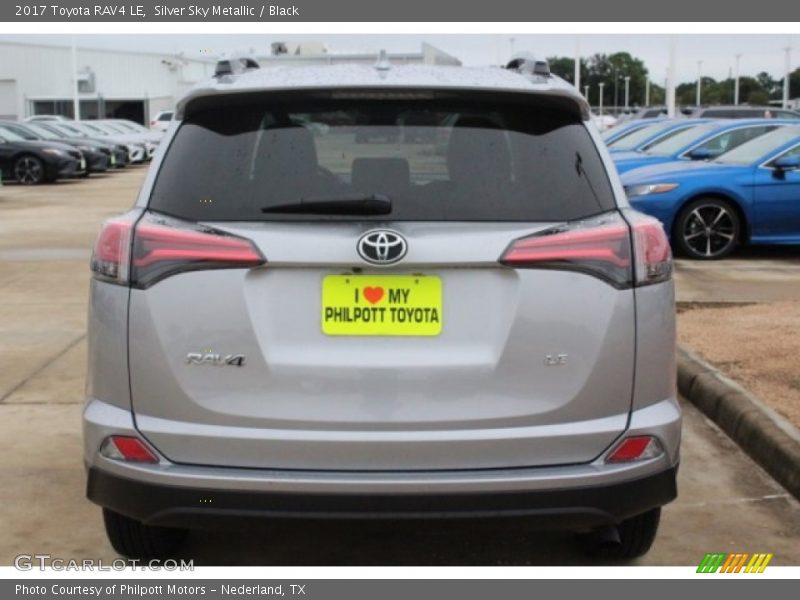 Silver Sky Metallic / Black 2017 Toyota RAV4 LE