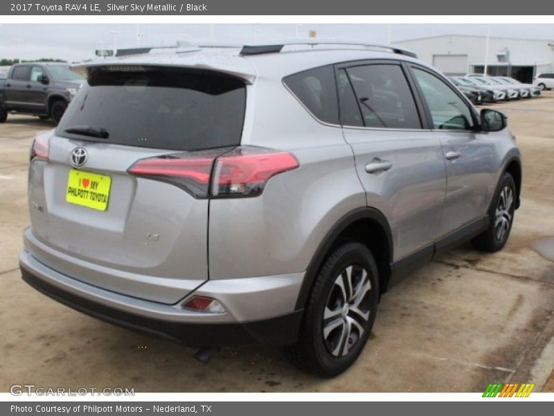 Silver Sky Metallic / Black 2017 Toyota RAV4 LE