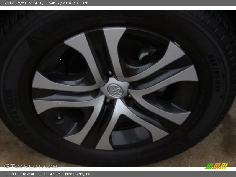 Silver Sky Metallic / Black 2017 Toyota RAV4 LE